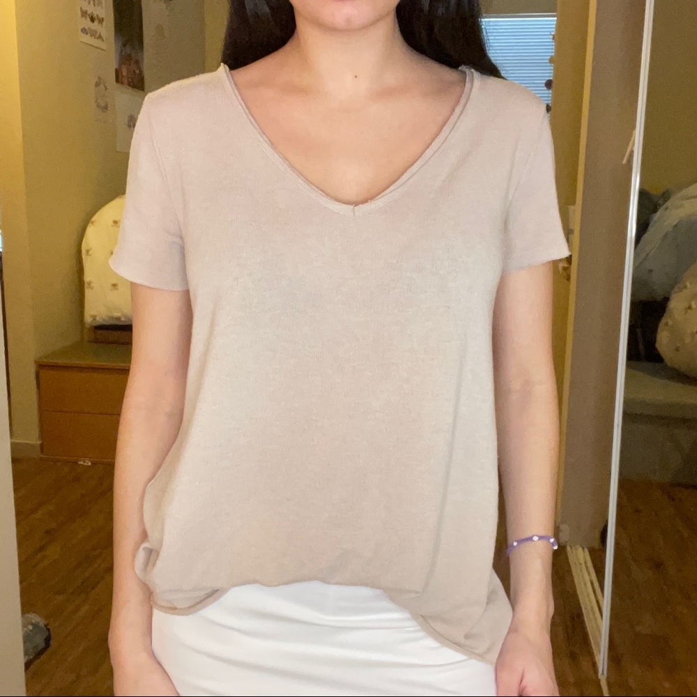 American Eagle Loose Beige Shirt